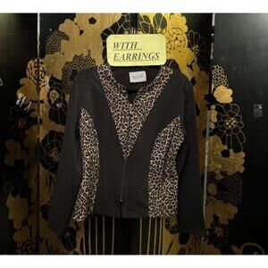 L Zipper Chic Top & Earrings
